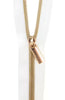 Faux Metal Zippers By The Yard